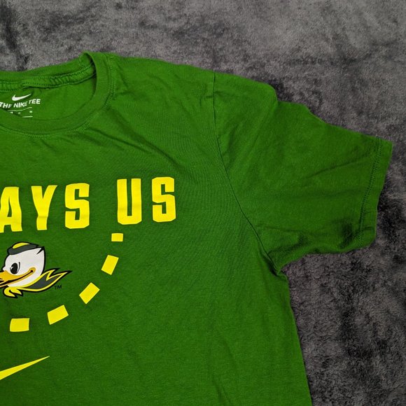 Oregon Ducks Shirt Women Medium Green Always Us Short Sleeve Athletic Nike Tee - Picture 3 of 16